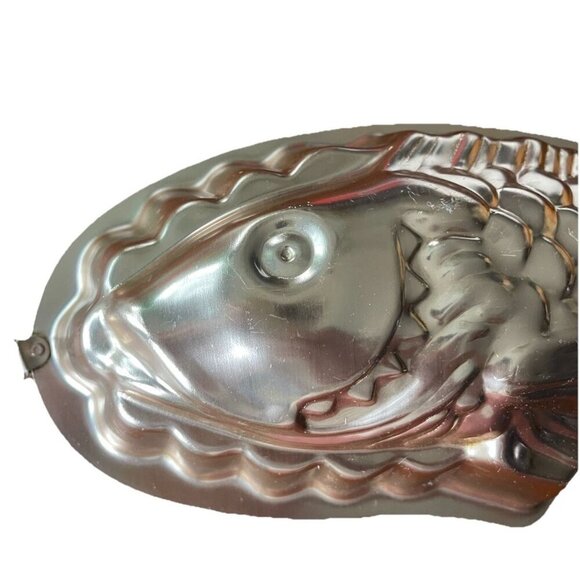 Vtg Fish Copper Tin Jello Cake Mold Decorative Wall Hanging 3D 13" - Picture 3 of 5